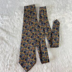 Vintage British Museum Tie - 100% Silk Made in England Abstract Colorful Paisley